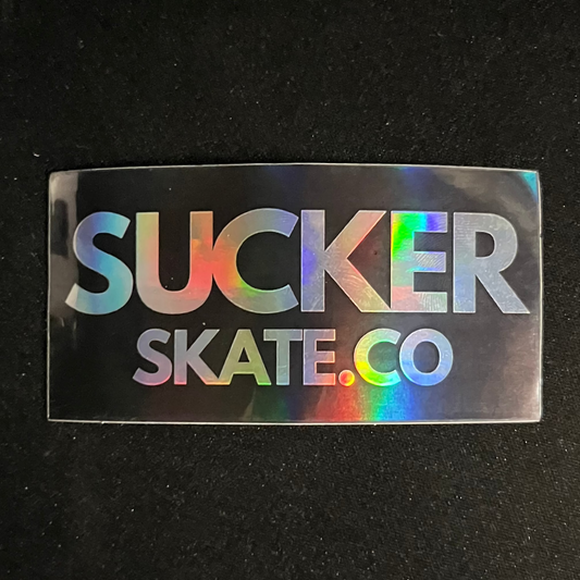 "SUCKER.SKATE.CO" Hollo Sticker