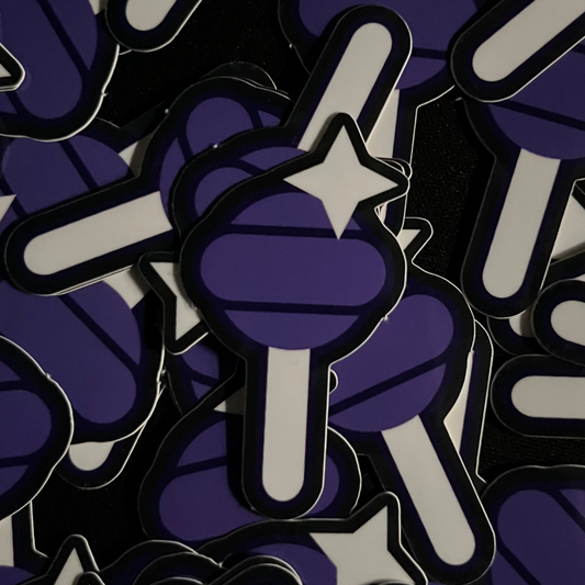 "LIL SUCKER" Glossy Sticker (x4)
